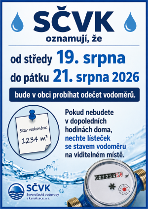 odečet vodoměrů